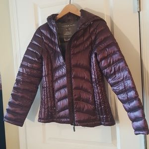 ANDREW MARC purple puffer jacket s
